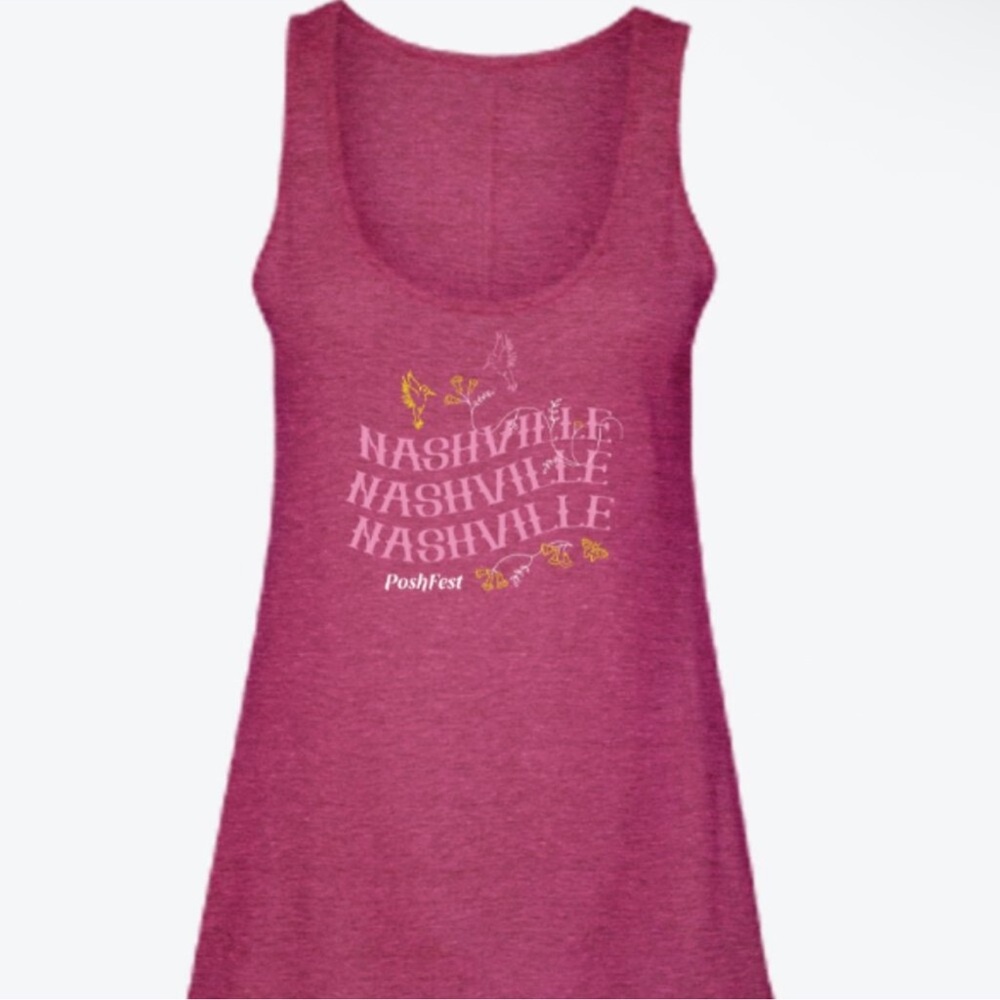 Poshmark Poshfest 2024 Pink Nashville Tank Top